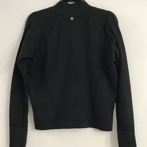 Calia Women's Relaxed Seamless 1/4 Zip in Pure Black NWT - Picture 3 of 13